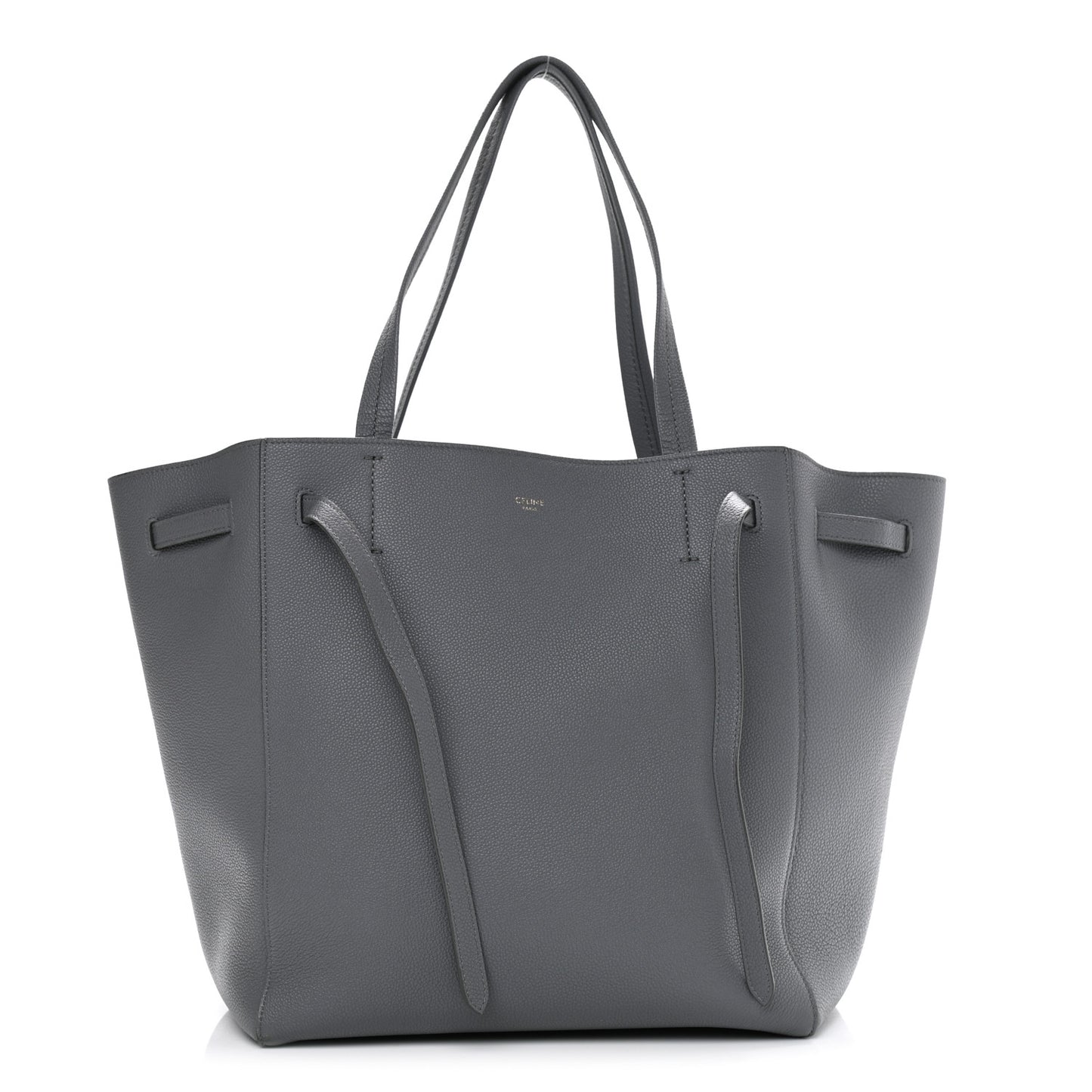 Soft Grained Calfskin Small Belt Cabas Phantom Grey