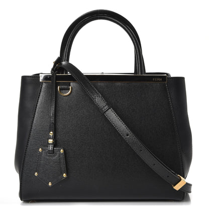 Fendi Vitello Elite Petite 2Jours Tote Black 1 of 9