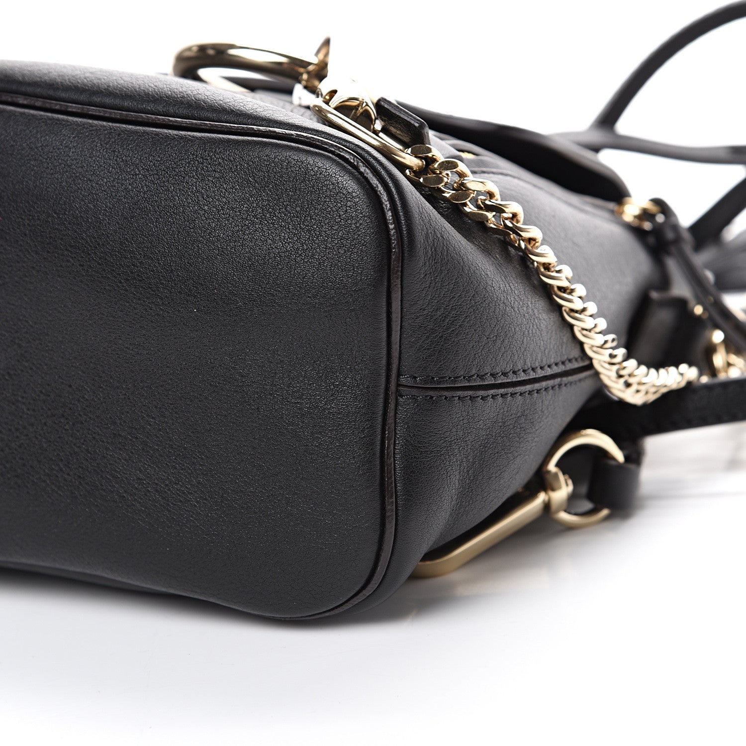 Chloe Suede Calfskin Mini Faye Backpack Black 10 of 10