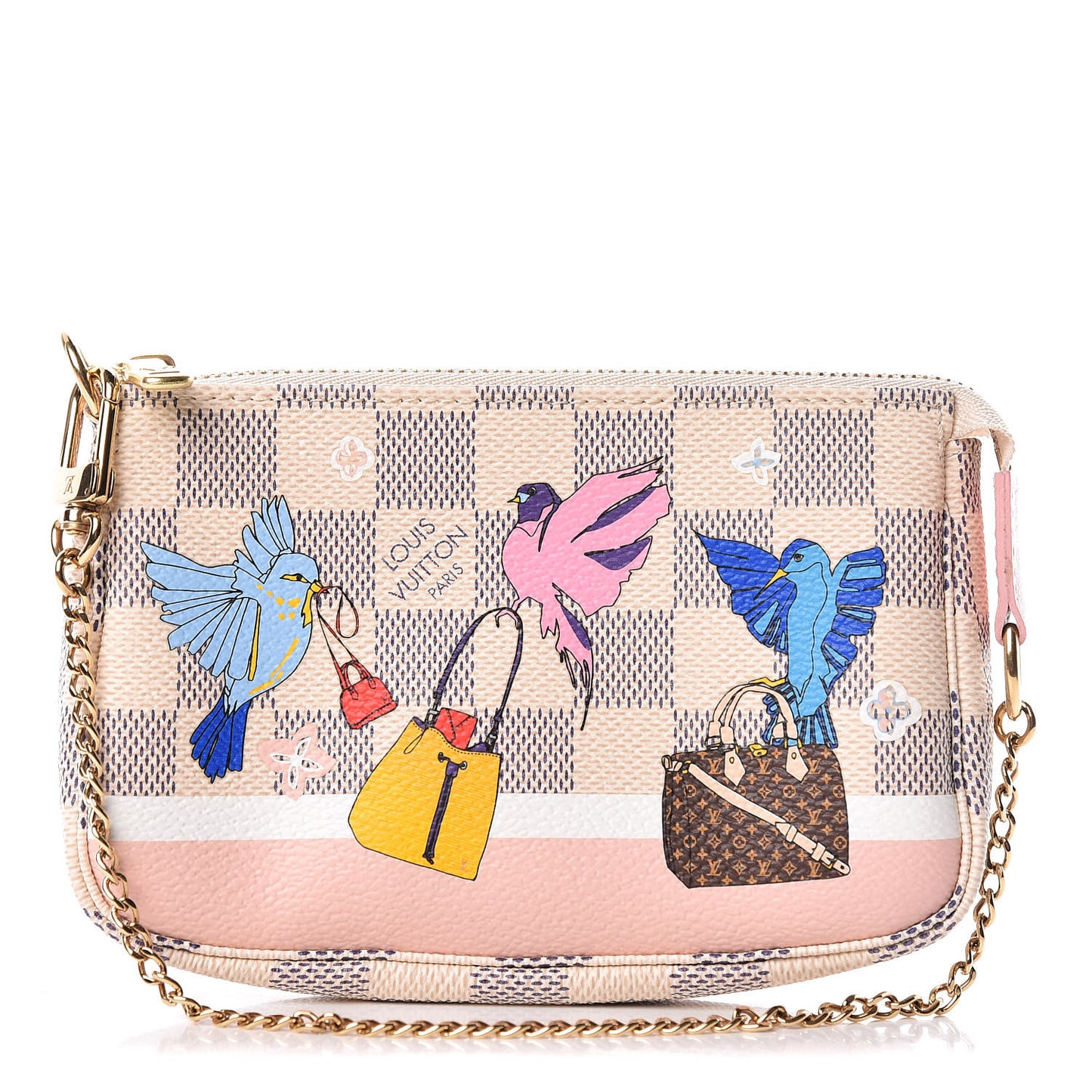 Damier Azur 2018 Christmas Animation Mini Pochette Accessories