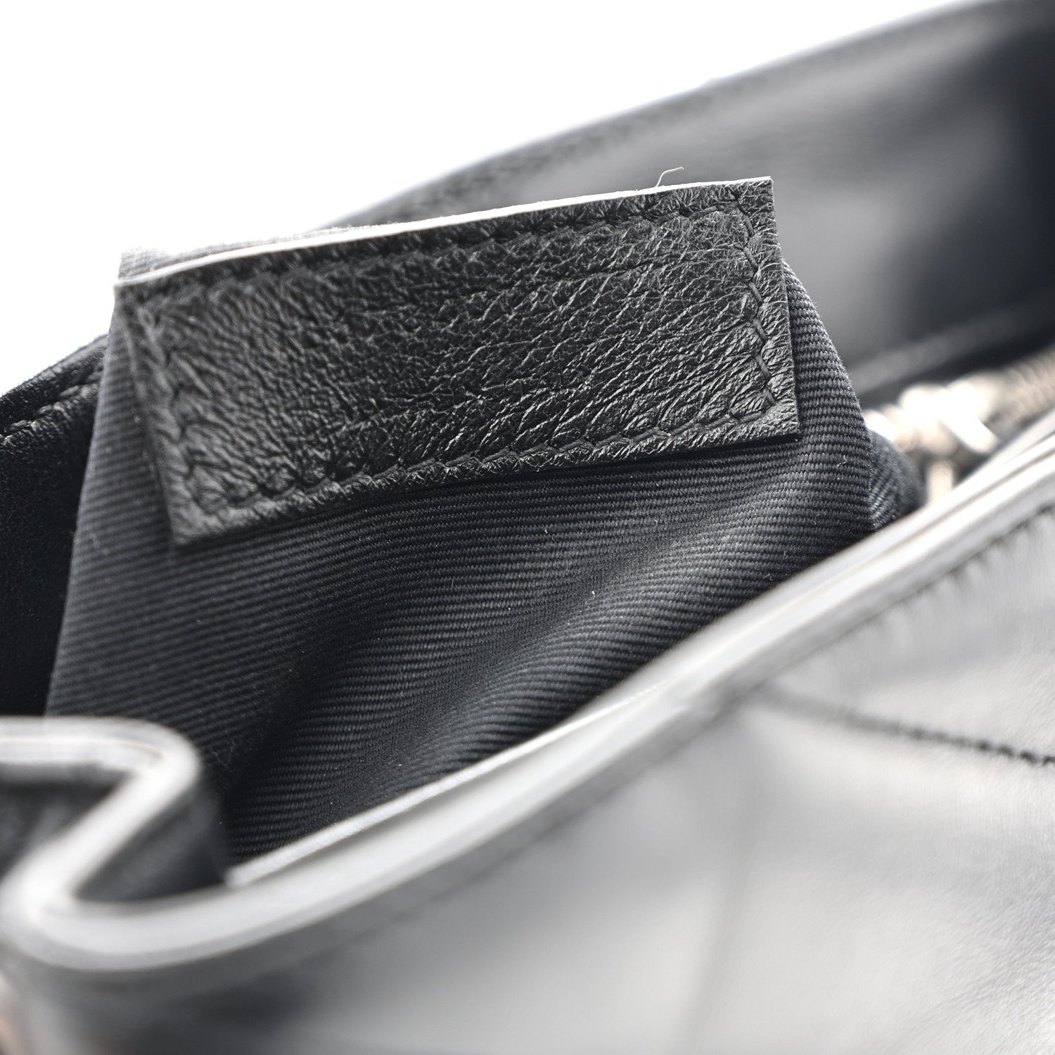 Saint Laurent Calfskin Y Quilted Monogram Toy Loulou Crossbody Bag Black 8 of 13