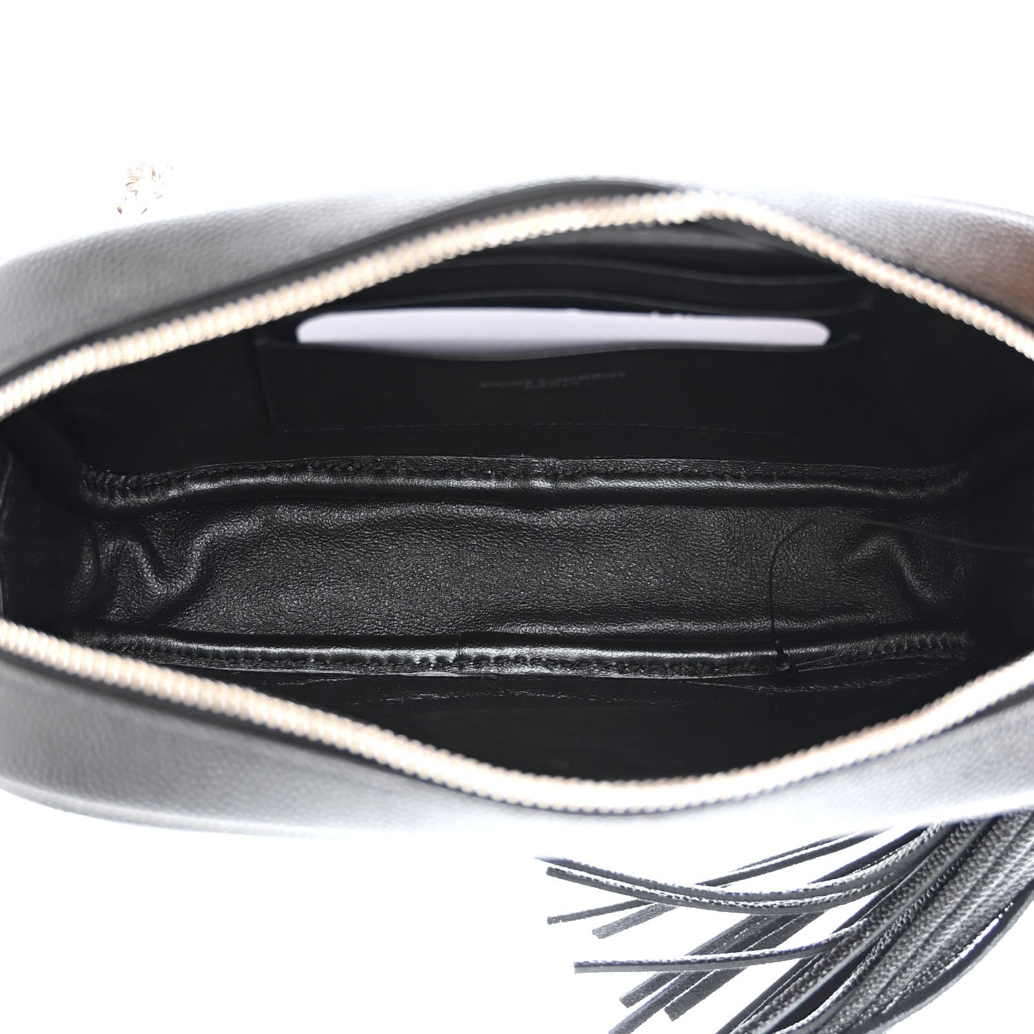 Saint Laurent Grain De Poudre Matelasse Monogram Mini Lou Camera Bag Black 5 of 11