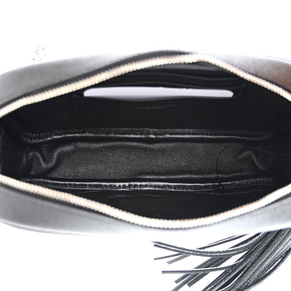 Saint Laurent Grain De Poudre Matelasse Monogram Mini Lou Camera Bag Black 5 of 11