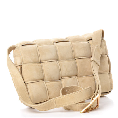 Bottega Veneta Suede Calfskin Maxi Intrecciato Padded Cassette Crossbody Bag Sand 3 of 11