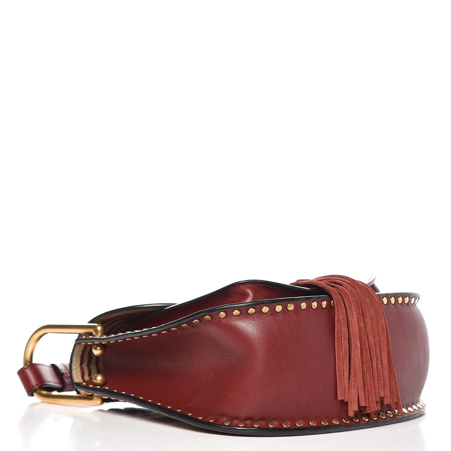 Calfskin Braided Small Hudson Shoulder Bag Sienna Red