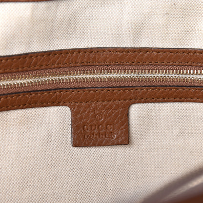 Gucci Monogram Cellarius Calfskin Medium Bella Tote Beige Ebony Cuir 6 of 14