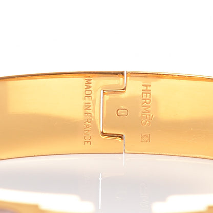Hermes Enamel Clic Clac H Narrow Bracelet PM Beige Nacre 4 of 6