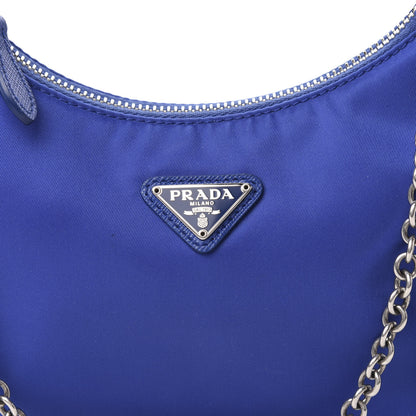 Prada Nylon Re-Edition 2005 Shoulder Bag Indaco 11 of 11