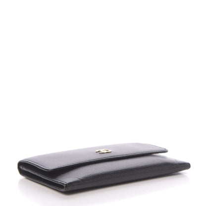 Chanel Goatskin CC Compact Flap Wallet Black 4 of 10