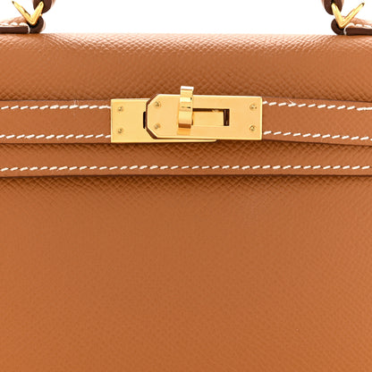 Hermes Epsom Mini Kelly Sellier 20 Gold 8 of 10