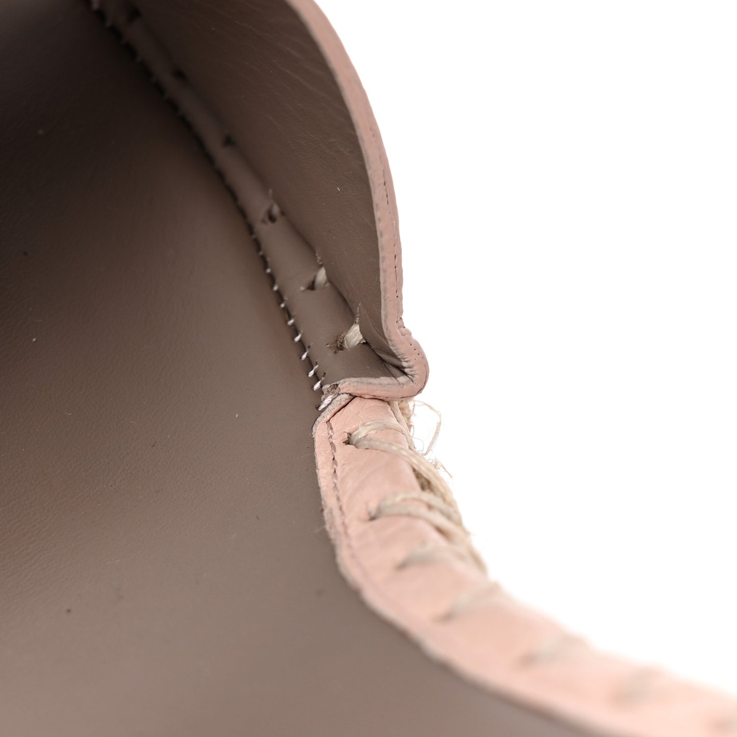 Grained Calfskin Rockstud Ankle Strap Espadrille 15/105mm Wedge Sandals 39 Rose Quartz Natural