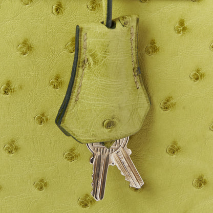 Hermes Ostrich Kelly Sellier 32 Vert Anis 32 of 34