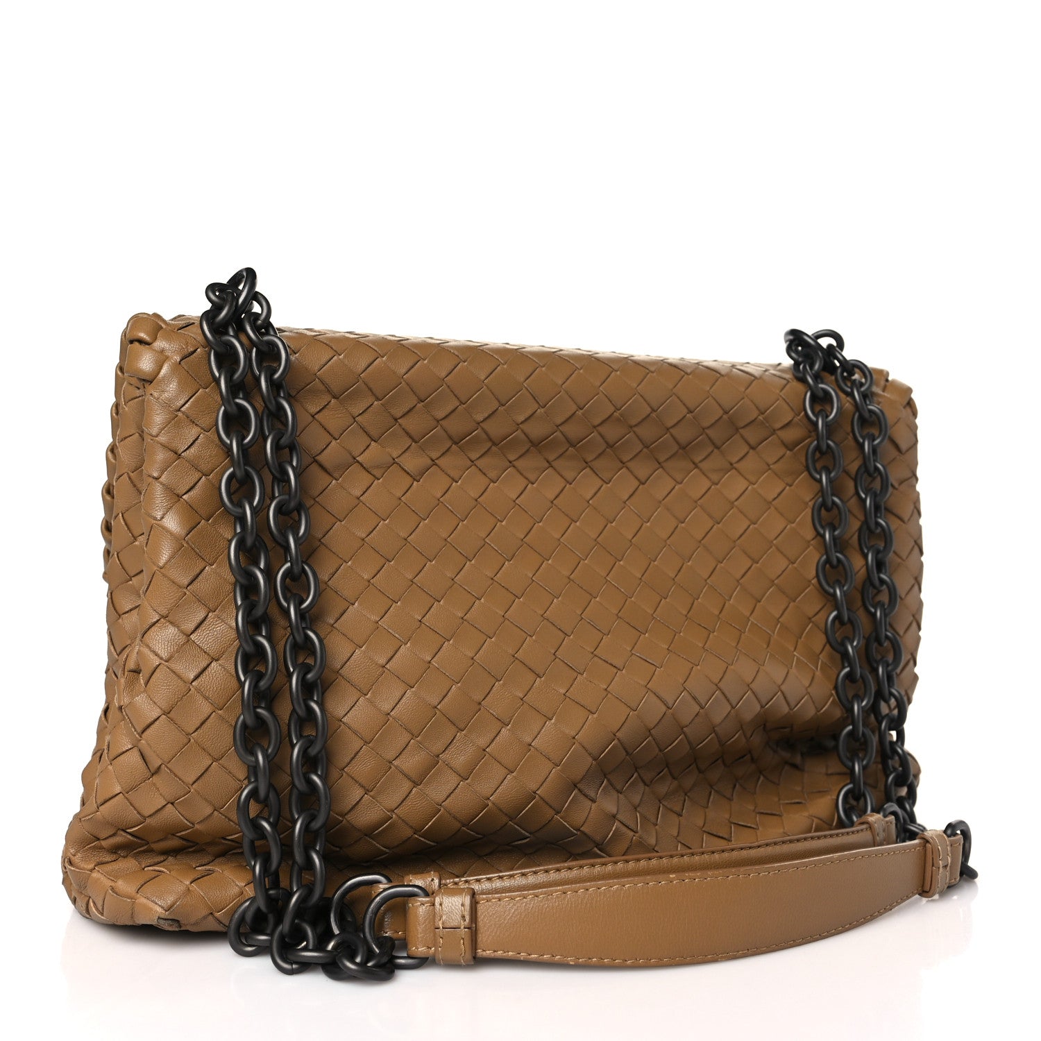 Bottega Veneta Nappa Intrecciato Olimpia Shoulder Bag Camel 3 of 10