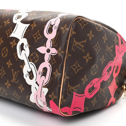 Louis Vuitton Monogram Bay Speedy 30 Rose Ballerine Poppy 10 of 11