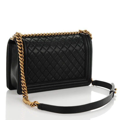 Chanel Caviar Quilted New Medium Boy Flap Black 3 of 7