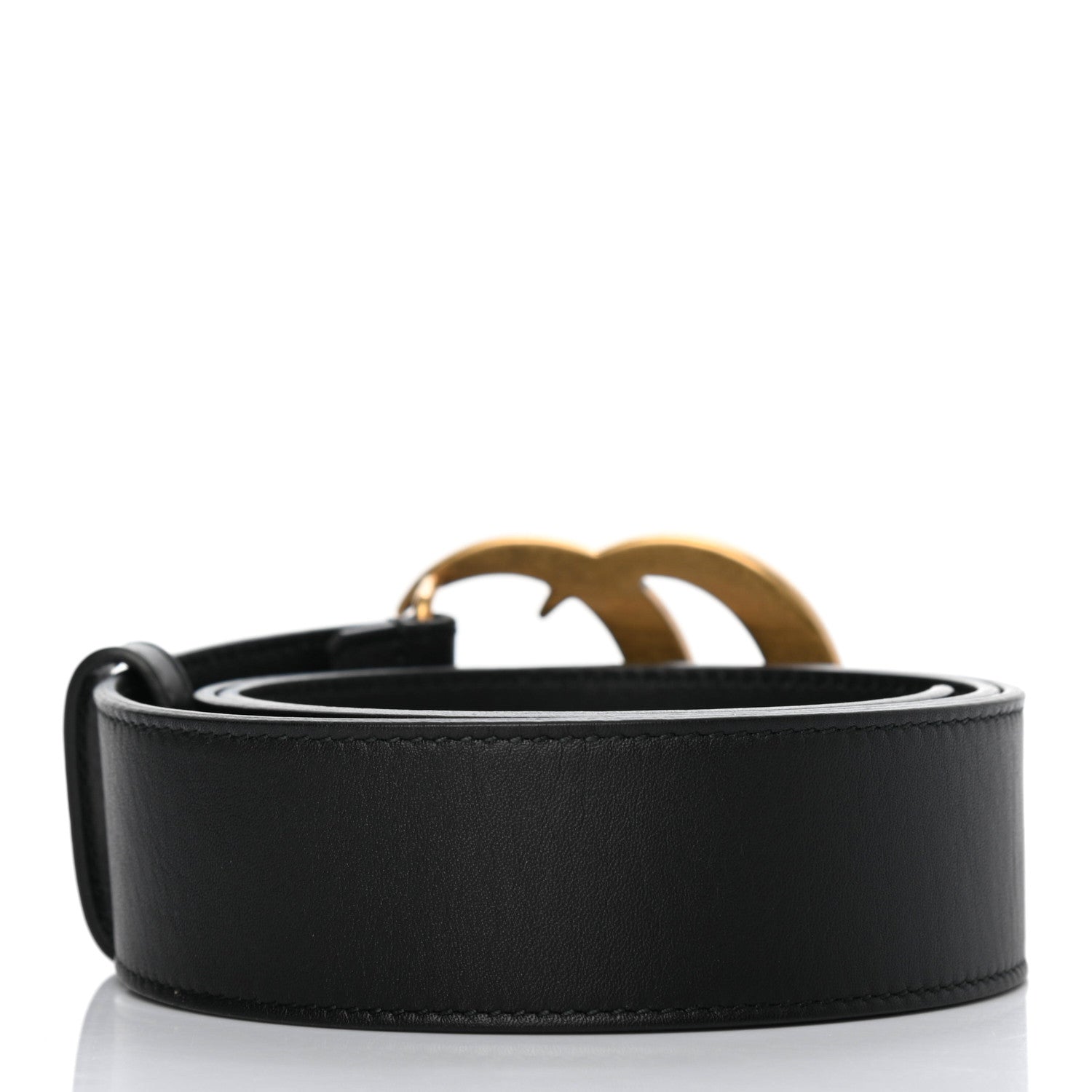 Gucci Calfskin Double G 40mm Belt 80 32 Black 2 of 5