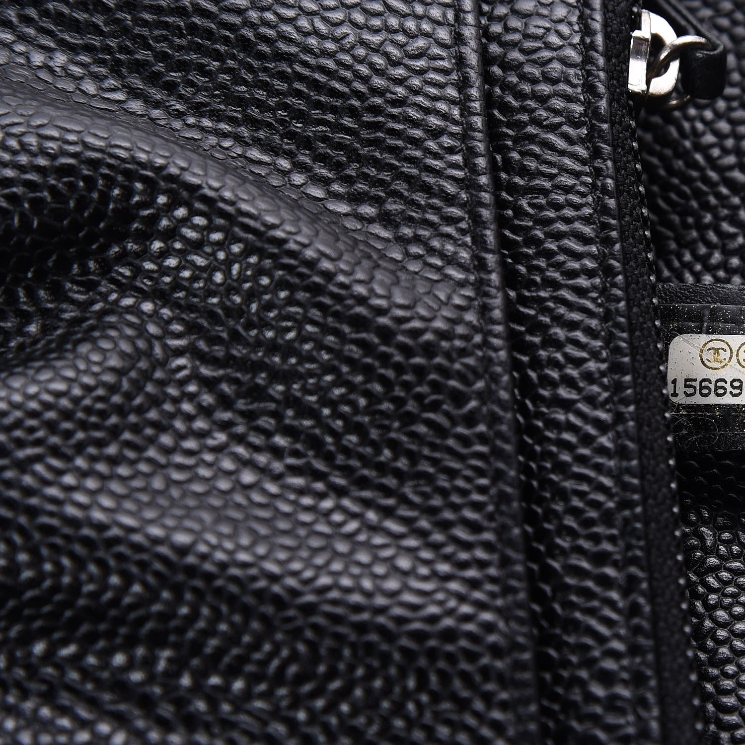 Chanel Caviar Half Moon Wallet On Chain WOC Black 10 of 11