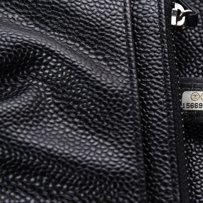 Chanel Caviar Half Moon Wallet On Chain WOC Black 10 of 11