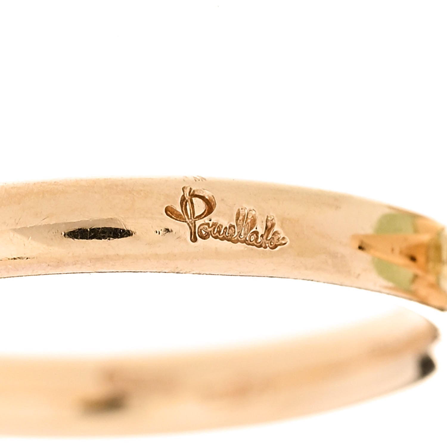 Pomellato 18K Rose Gold Prehnite Veleno Ring 50 5.5 5 of 7