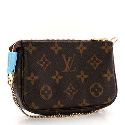 Louis Vuitton Monogram 2022 Christmas Animation Tokyo Mini Pochette Accessories Blue 3 of 9