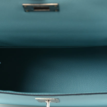 Hermes Epsom Kelly Sellier 28 Bleu Atoll 5 of 13