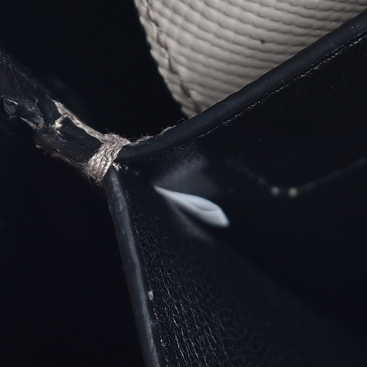 Prada Saffiano Cuir Medium Double Bag Talco Nero Black 9 of 9