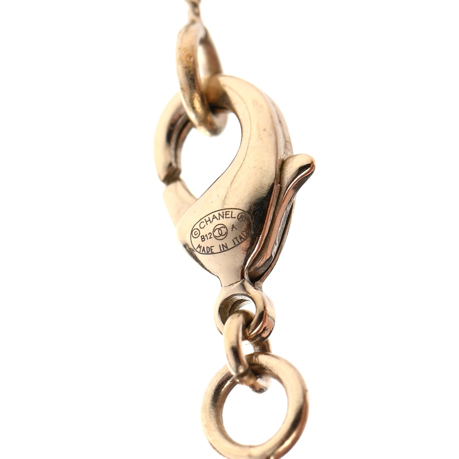 Chanel Metal CC Pendant Necklace Gold Silver 6 of 7