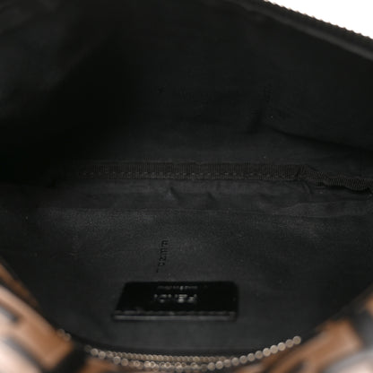 Fendi Vitello Century Bi-Color FF 1974 Embossed Belt Bag Maya Black 4 of 9