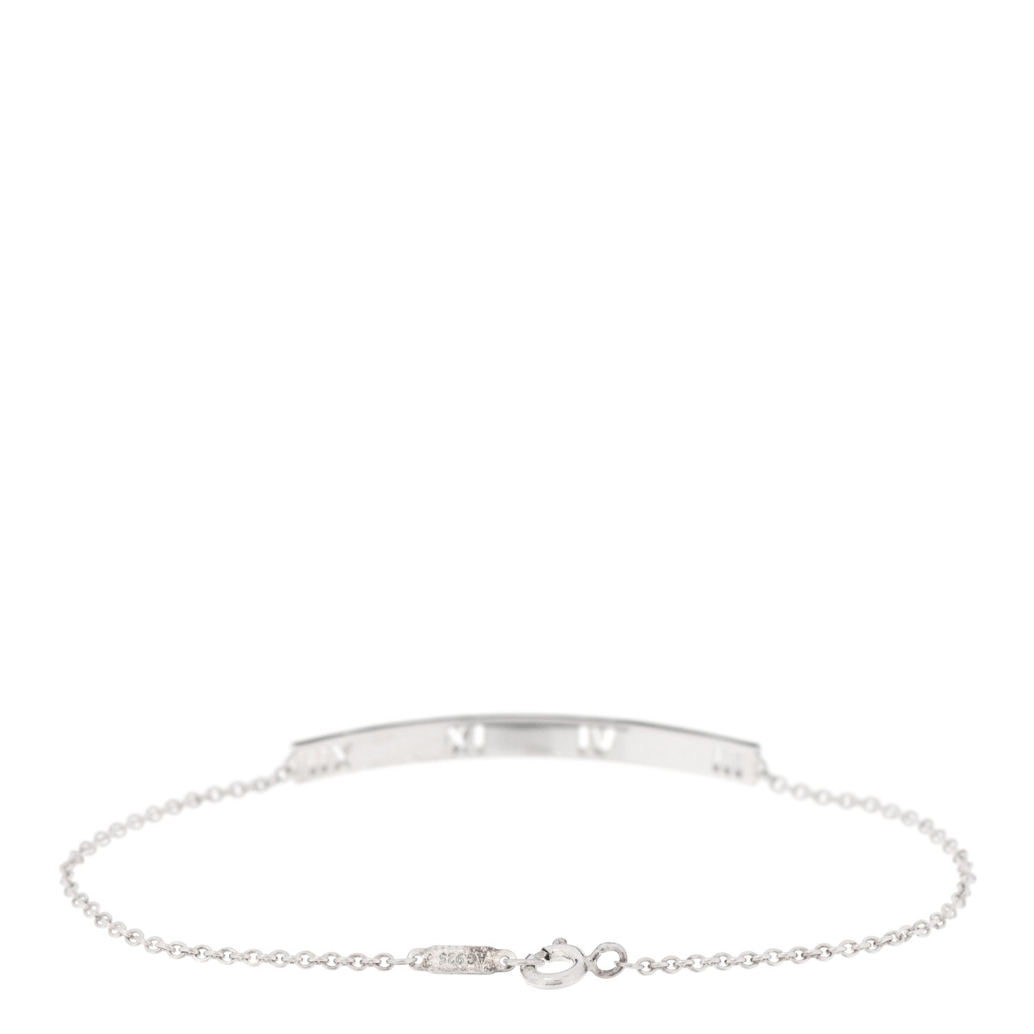 Tiffany Sterling Silver Atlas Bar Pierced Bracelet 2 of 4