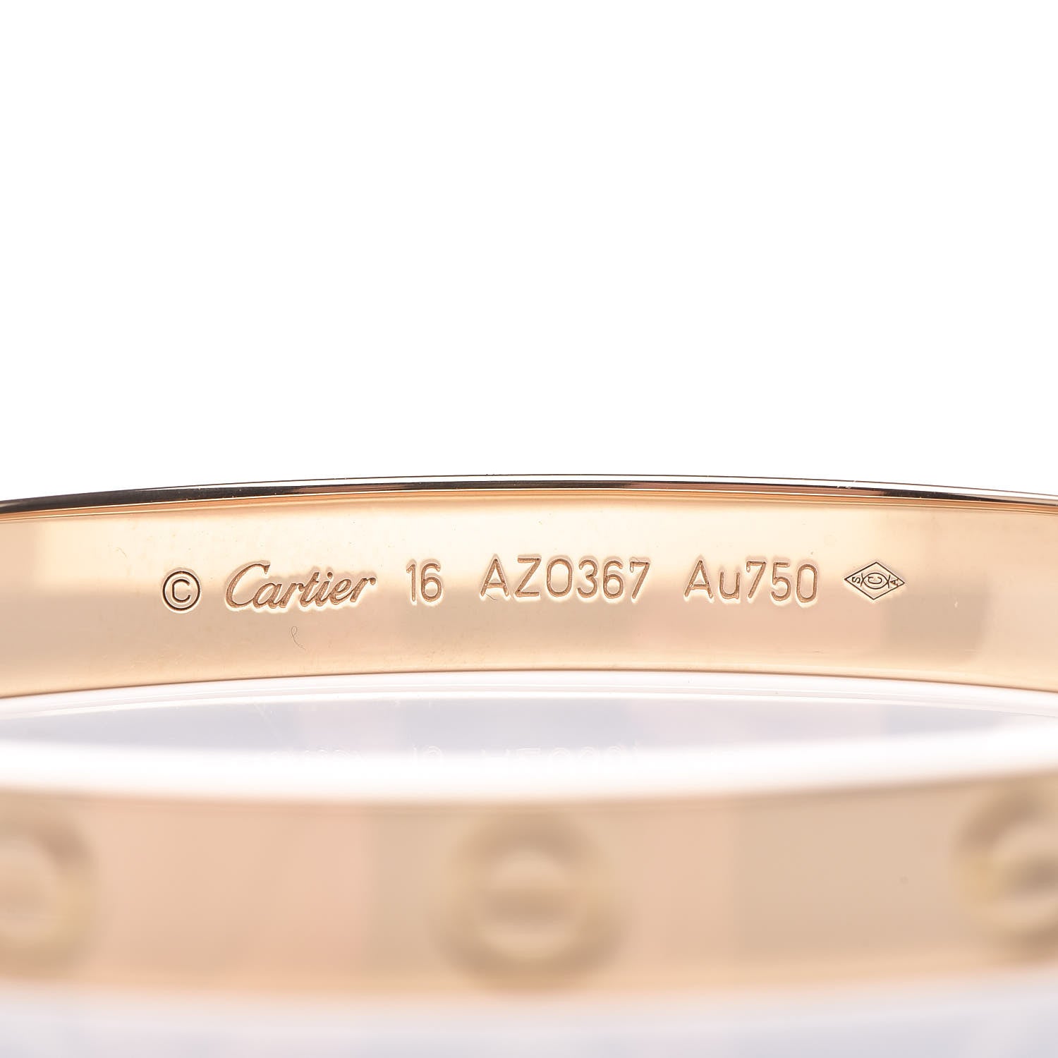 Cartier 18K Yellow Gold LOVE Bracelet 16 4 of 7