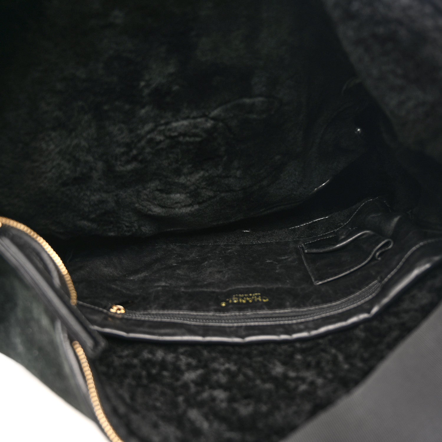 Chanel Suede Sparkling Winter Messenger Black 5 of 14
