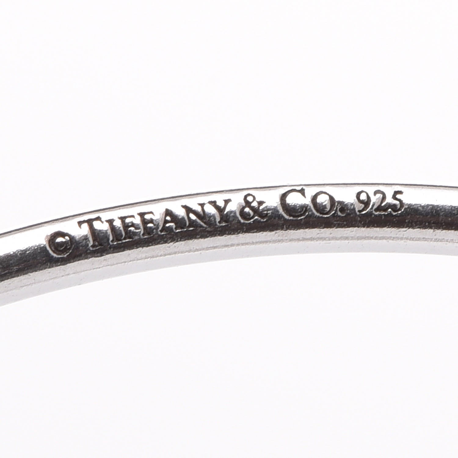 Tiffany Sterling Silver Two Bangle 1837 Lock Bracelet 6 of 7