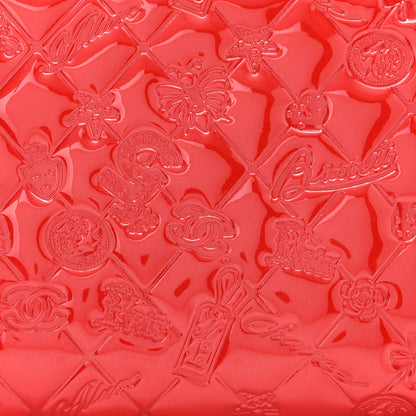Chanel Patent Calfskin Lucky Symbols Pochette Red 7 of 9