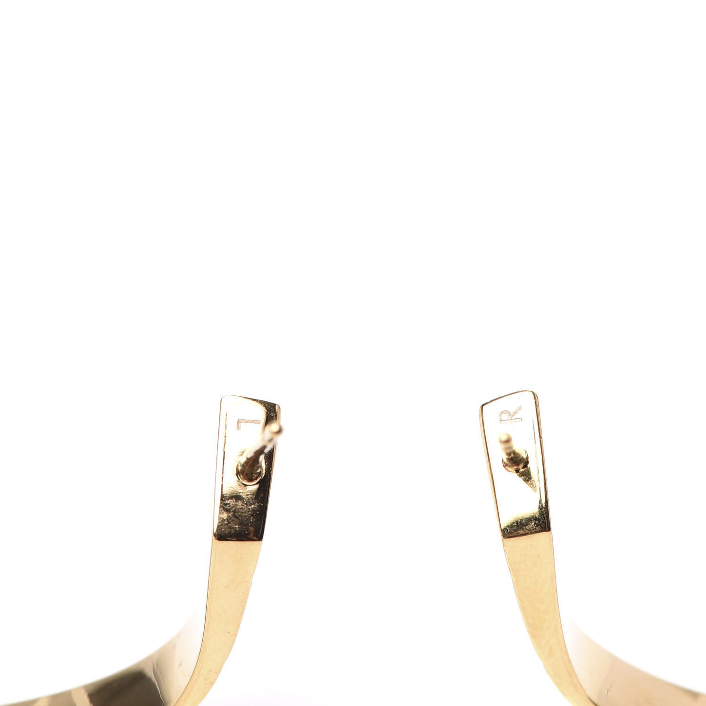 Nanogram Hoop Earrings Gold