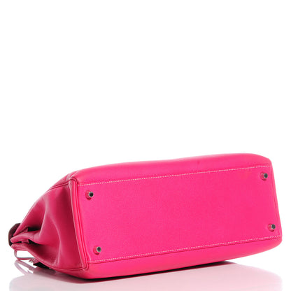 Hermes Epsom Kelly Retourne 35 Rose Tyrien Rubis 4 of 23