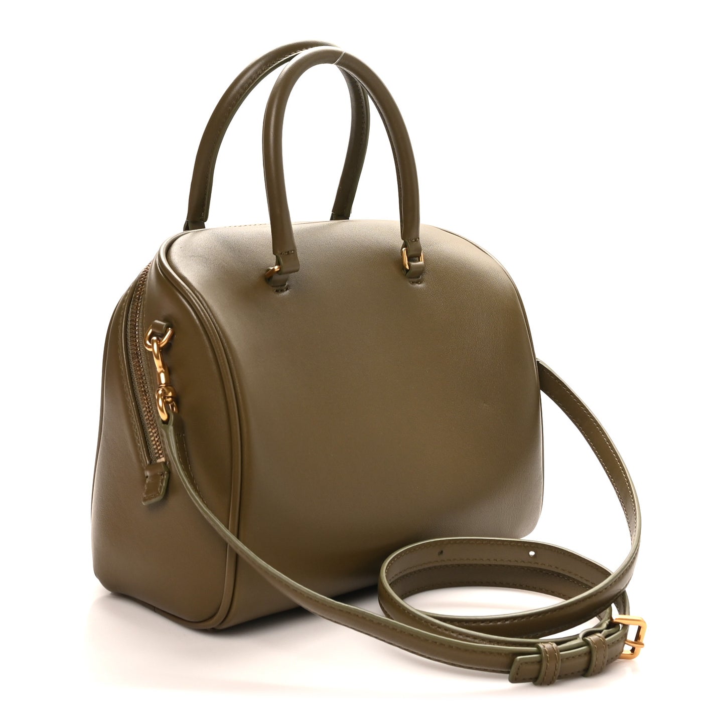 Lambskin Small The Wave Bag Olive