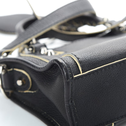 Balenciaga Supple Grained Calfskin Classic Silver Hardware Highlight Mini City Black 12 of 17