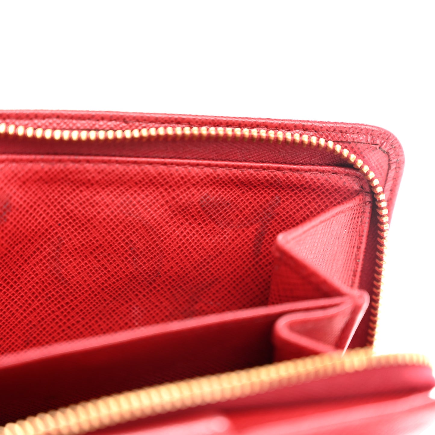 Saffiano Metal Compact Wallet Fuoco