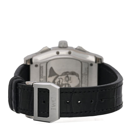 IWC Stainless Steel Alligator 43mm Da Vinci Kurt Klaus Limited Edition Chronograph Automatic Watch Black IW376204 3 of 4
