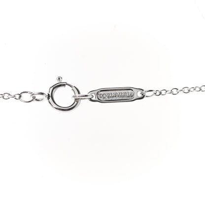 Tiffany 18K White Gold Diamond Crown Key Pendant Necklace 5 of 6