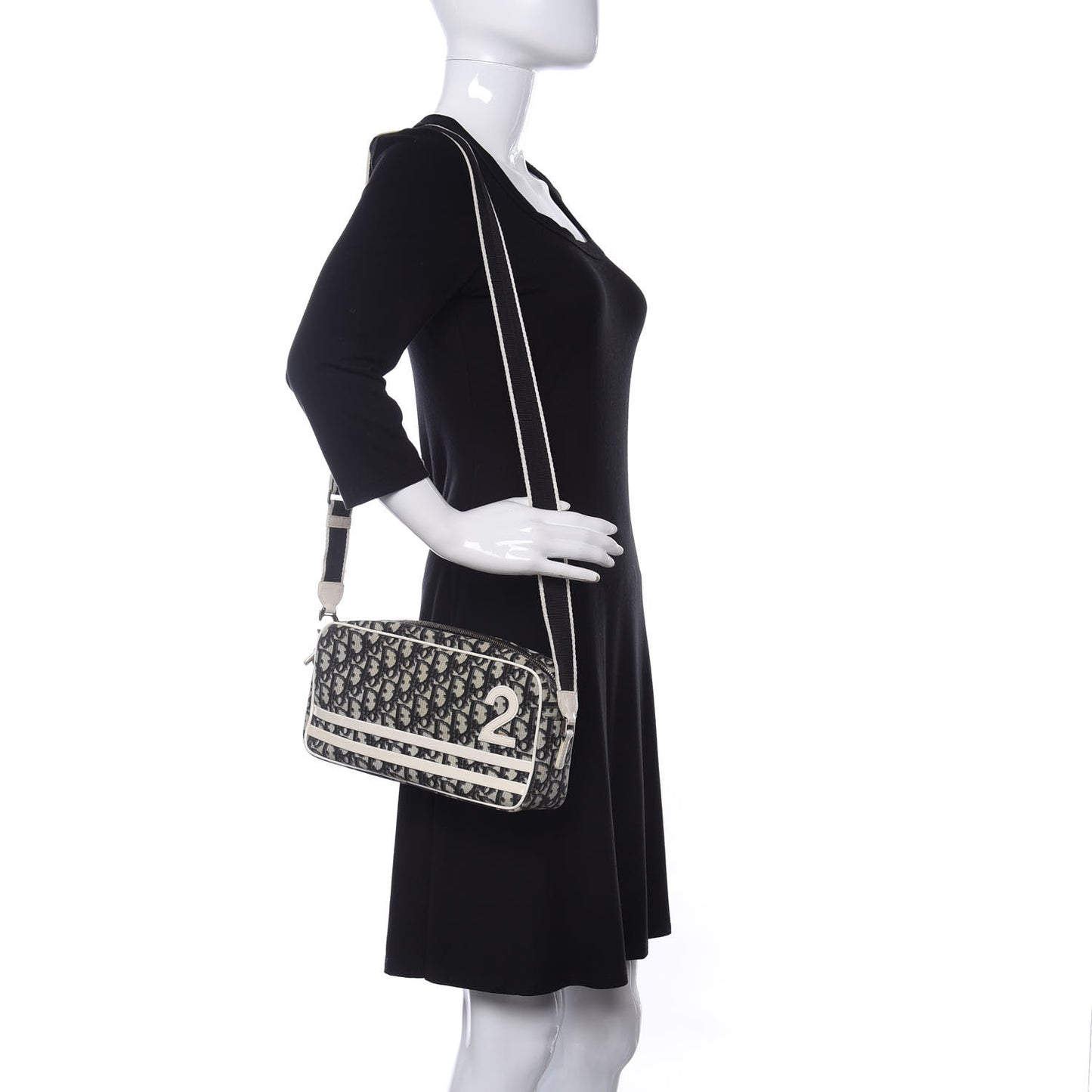 Monogram Girly Messenger Bag Black