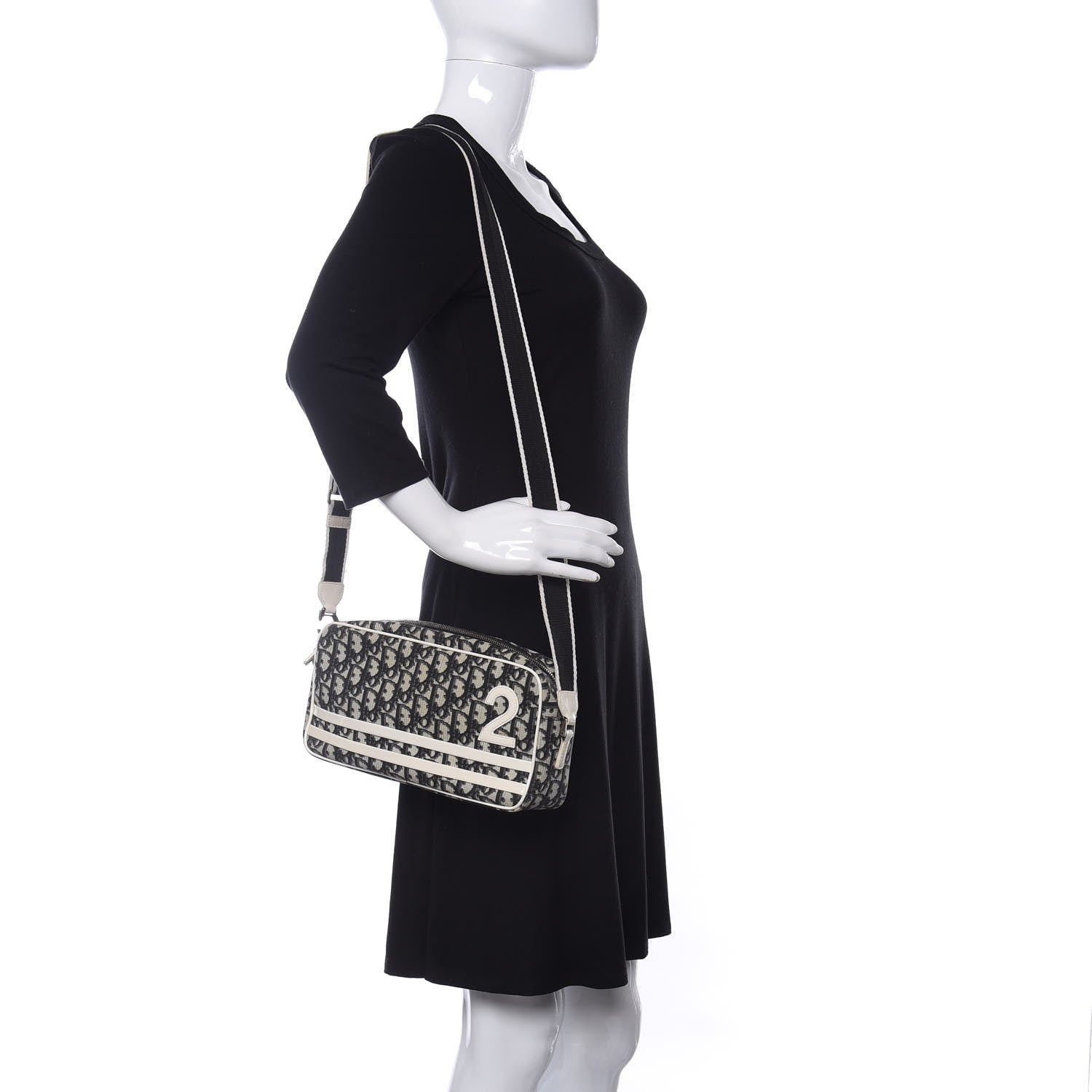 Christian Dior Monogram Girly Messenger Bag Black 2 of 12