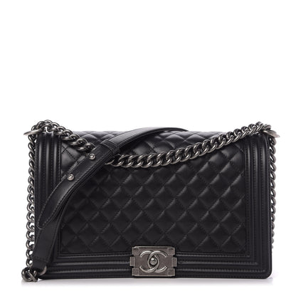 Chanel Lambskin Quilted New Medium Boy Flap Black 1 of 10