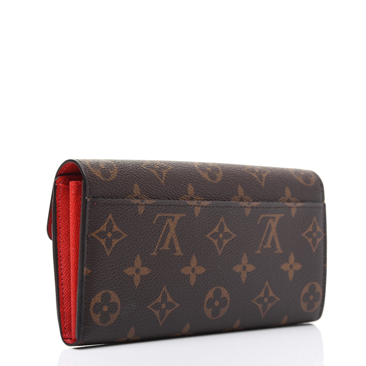 Monogram Sarah Wallet NM Coquelicot