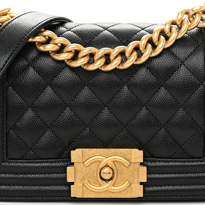 Chanel Caviar Quilted Small Boy Flap Black 7 of 10