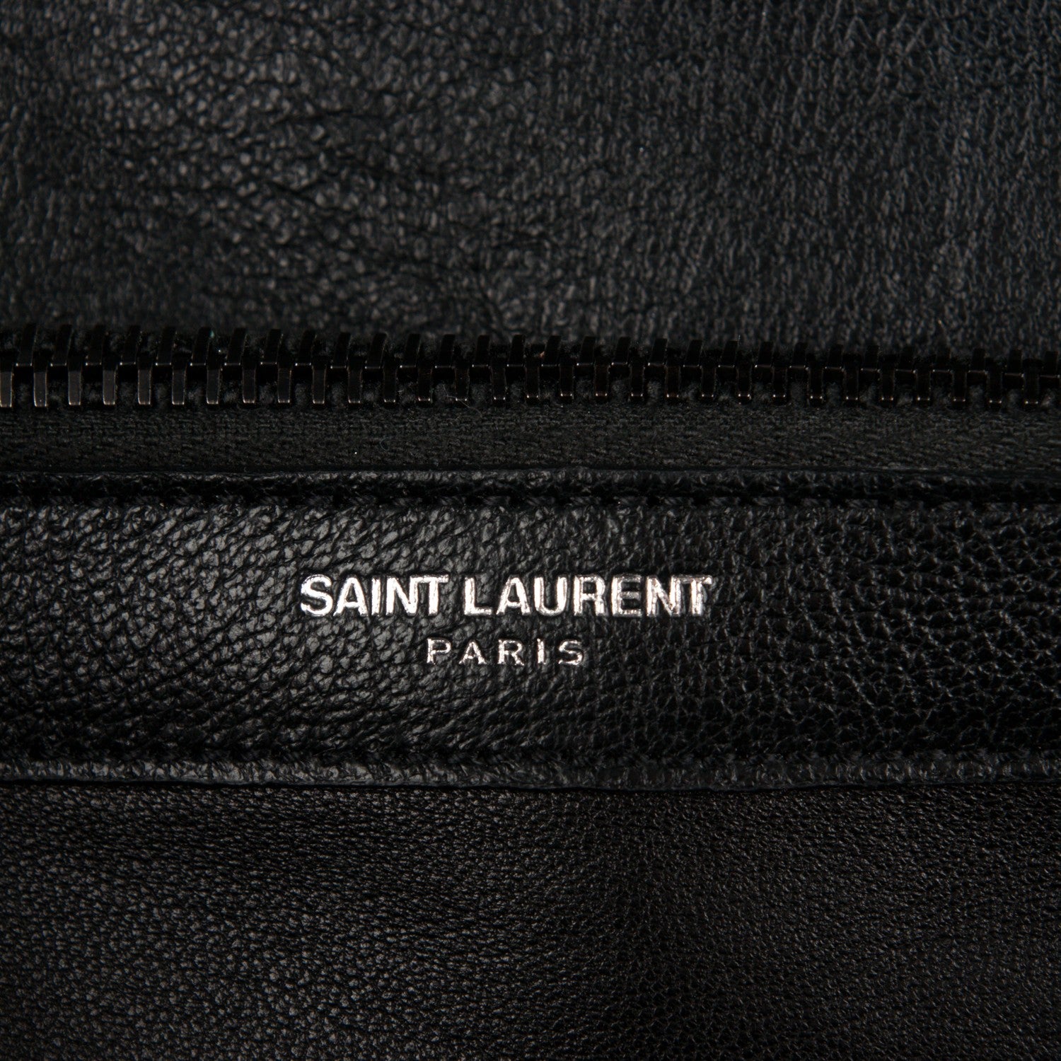 Saint Laurent Sheepskin Matelasse Chevron Monogram Monochrome Large College Satchel Black 7 of 8