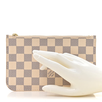 Louis Vuitton Damier Azur Neverfull PM Pochette 2 of 9