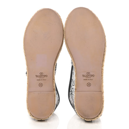 Valentino Garavani Lace Espadrilles 35 Black 5 of 7