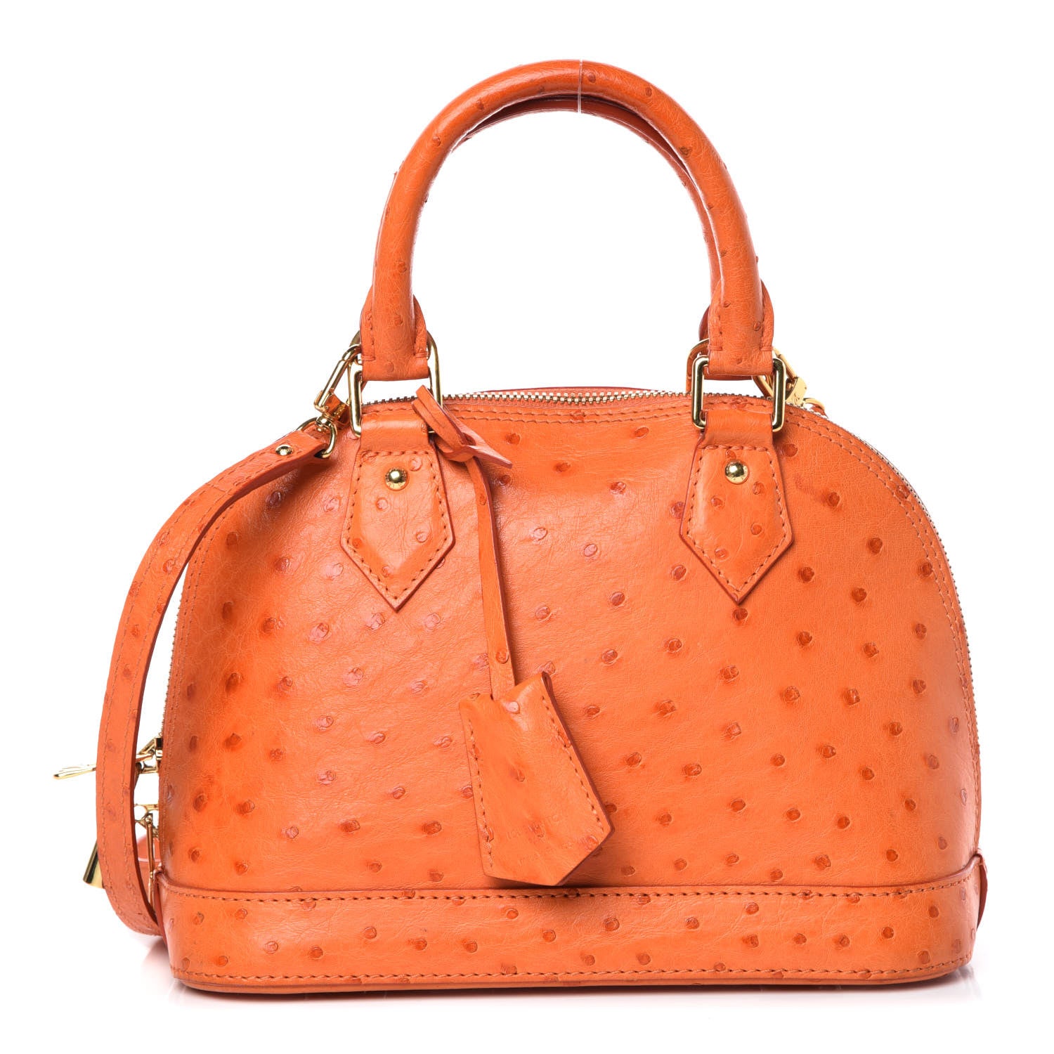 Louis Vuitton Ostrich Alma BB Piment 1 of 11