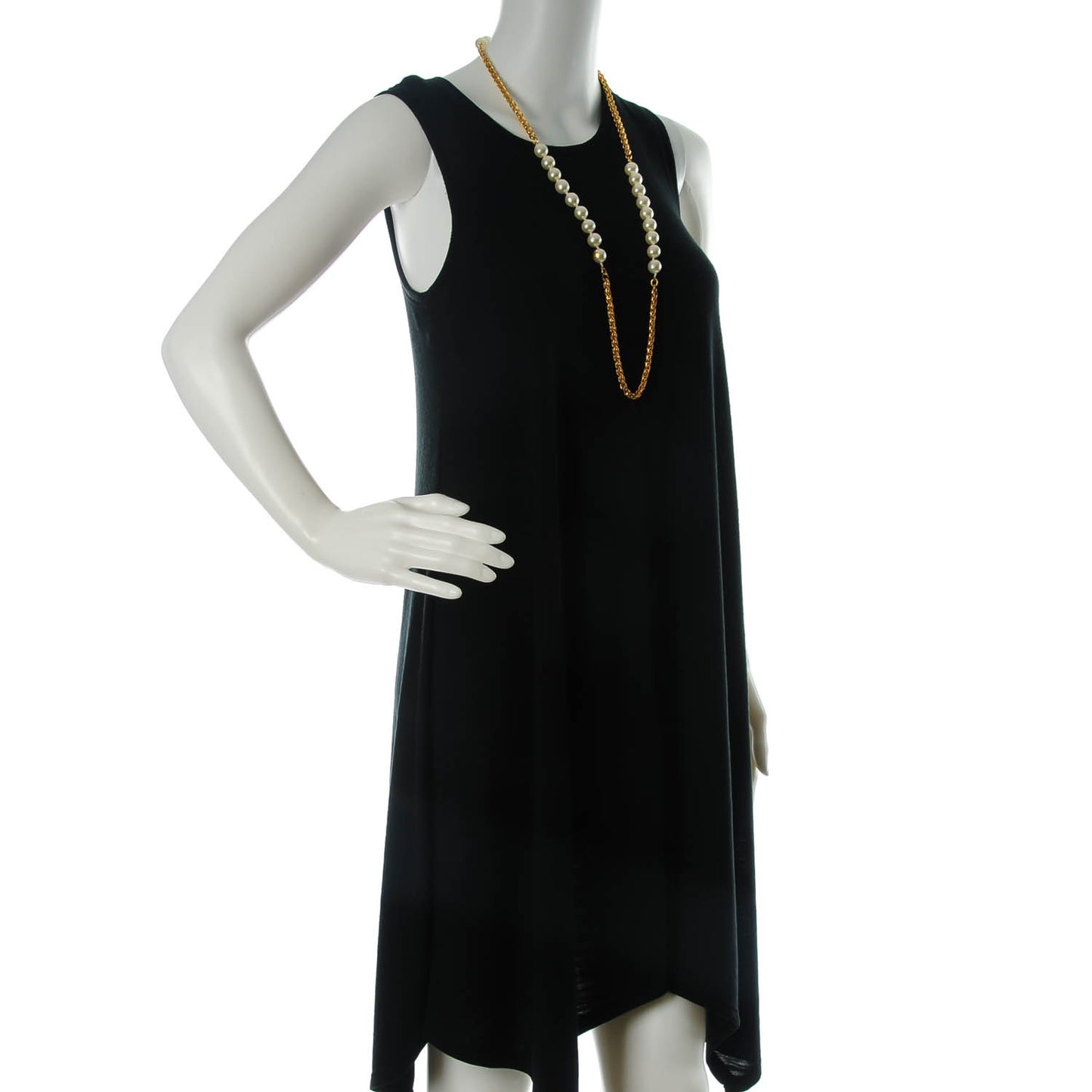 Pearl Long Necklace Gold